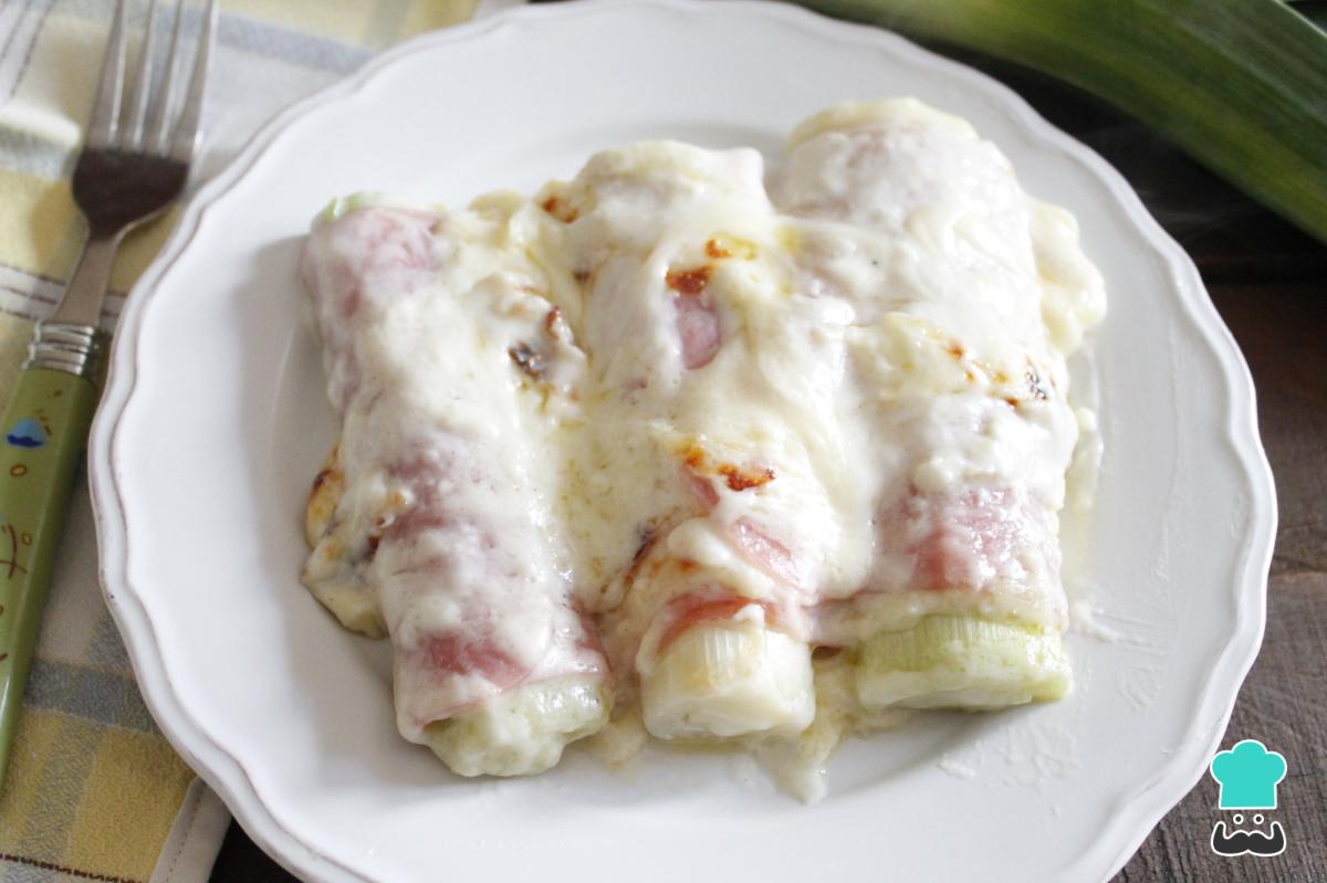 Receta de Puerros gratinados al horno