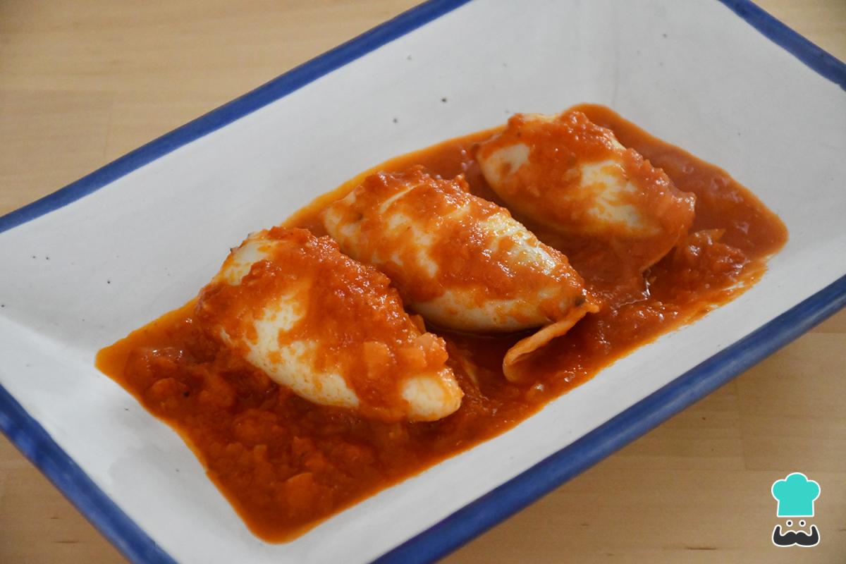 Receta de Calamares rellenos de carne