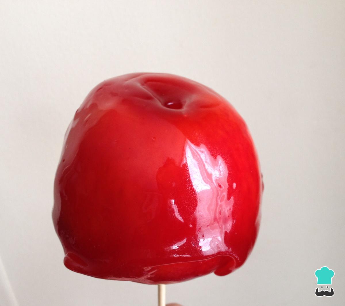 Receta de Manzanas rojas con caramelo