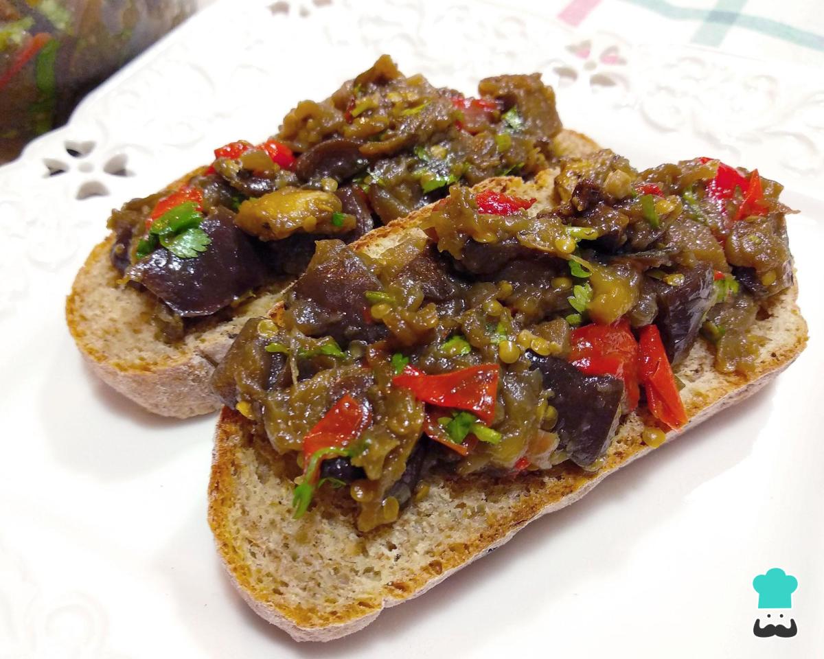 Receta de Antipasto de berenjenas