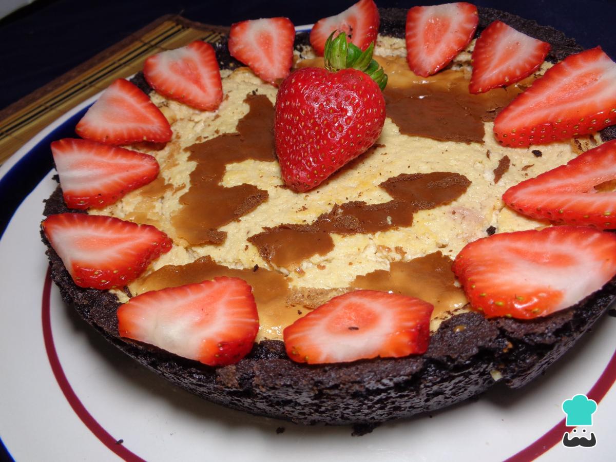 Receta de Cheesecake de Oreo con fresas