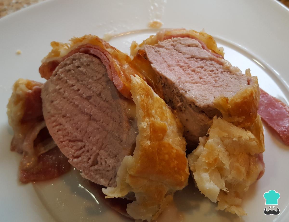Receta de Solomillo de cerdo con hojaldre al horno