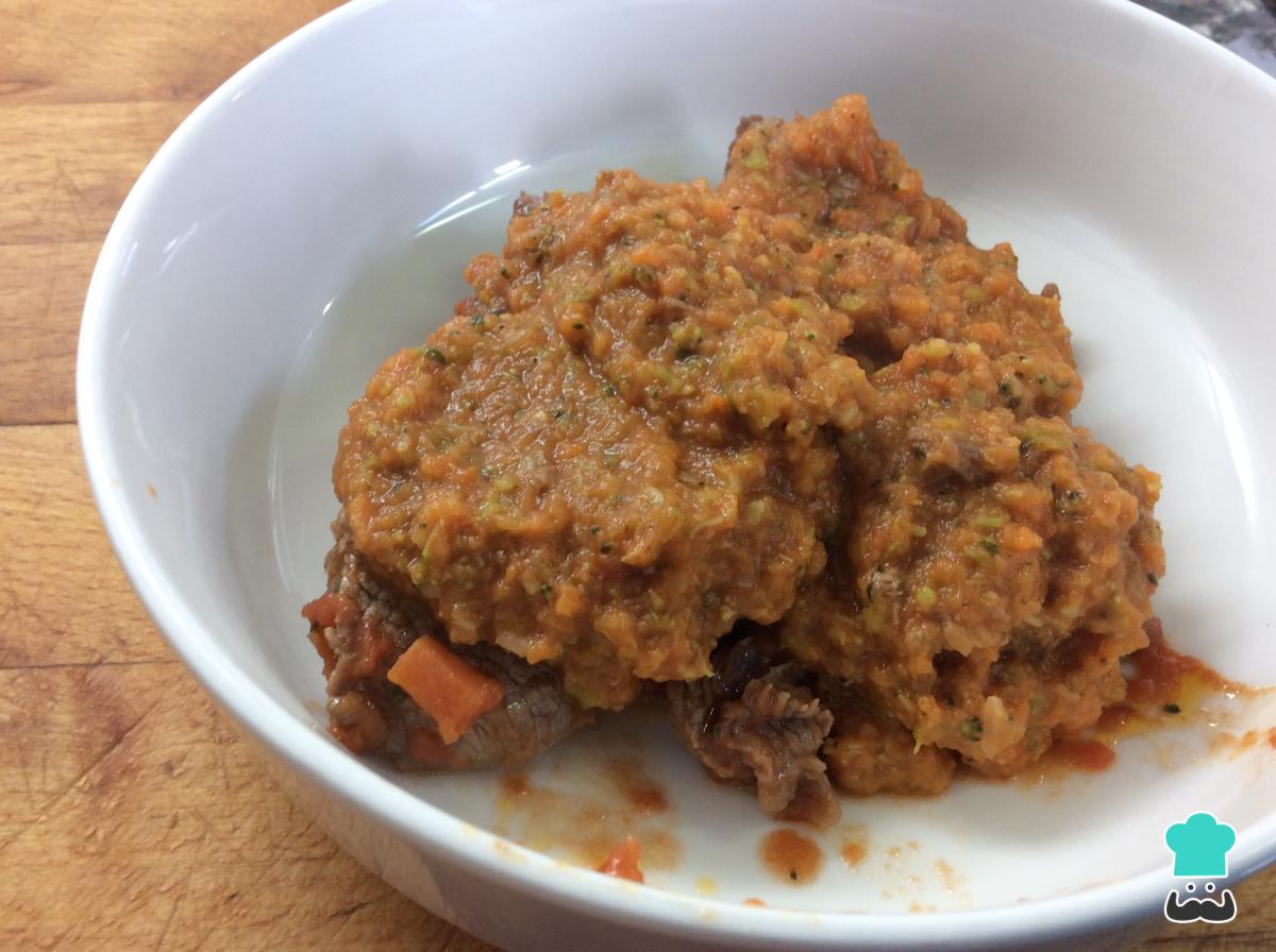 Receta de Ternera en salsa para niños