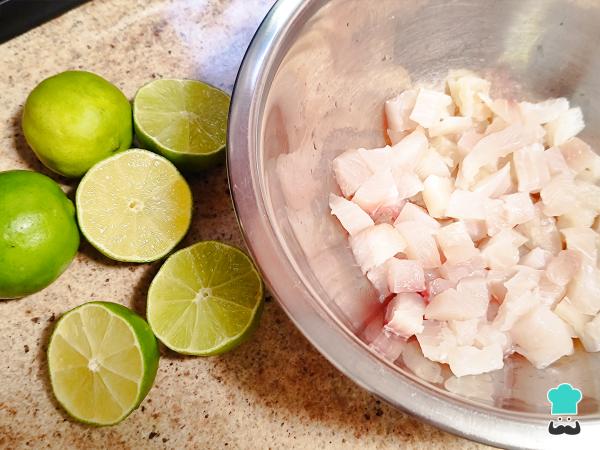 Receta de Ceviche mexicano de pescado - Paso 2