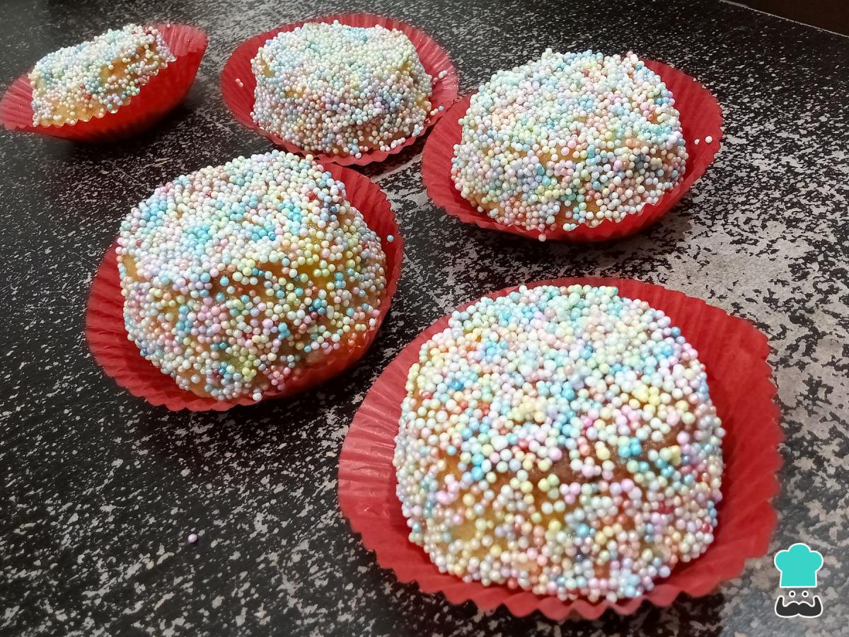 Receta de Panque garibaldi