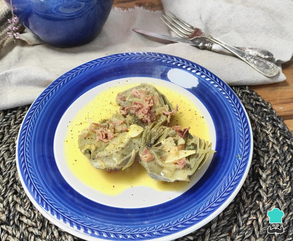 Receta de Alcachofas a la montillana