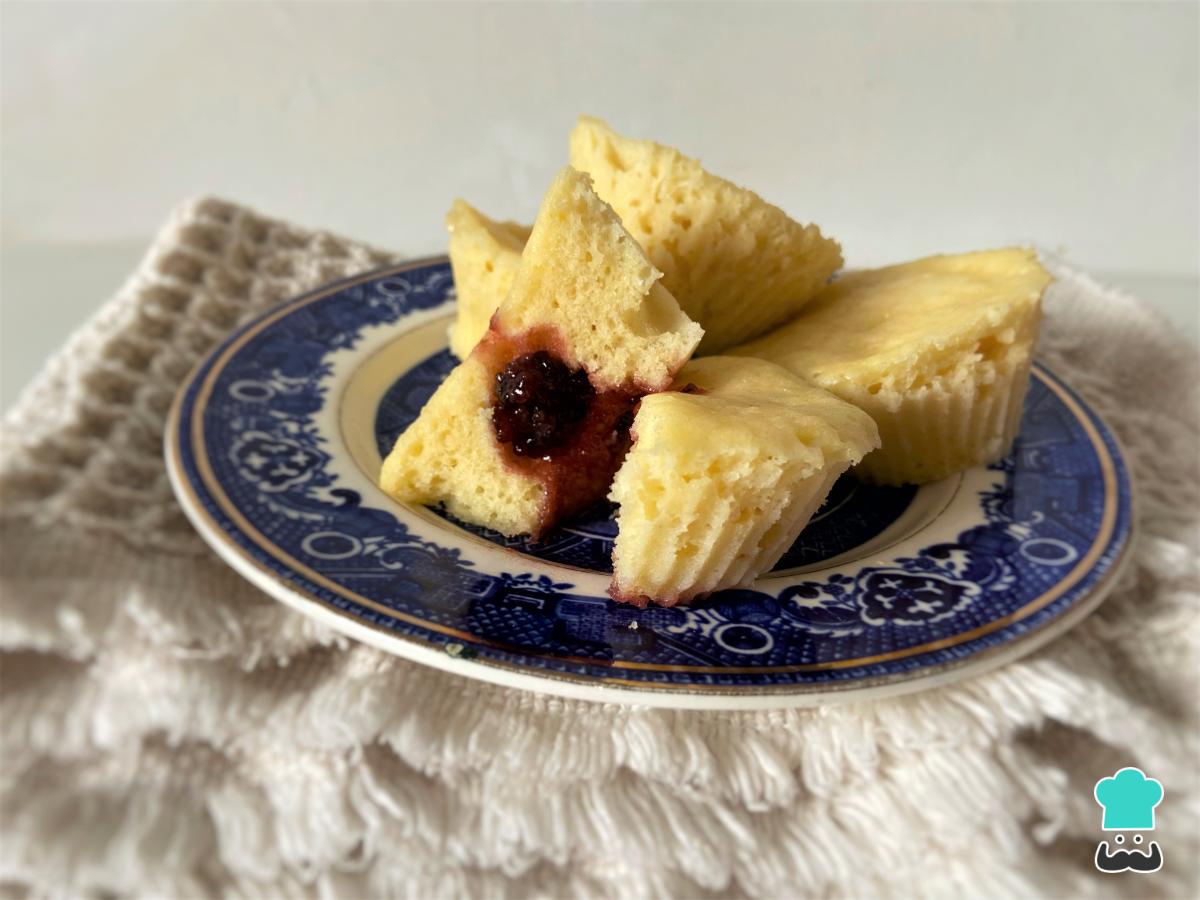 Receta de Magdalenas de yogur al microondas