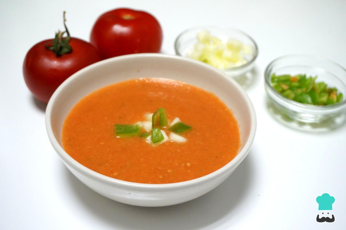 Receta de Gazpacho andaluz sin pan