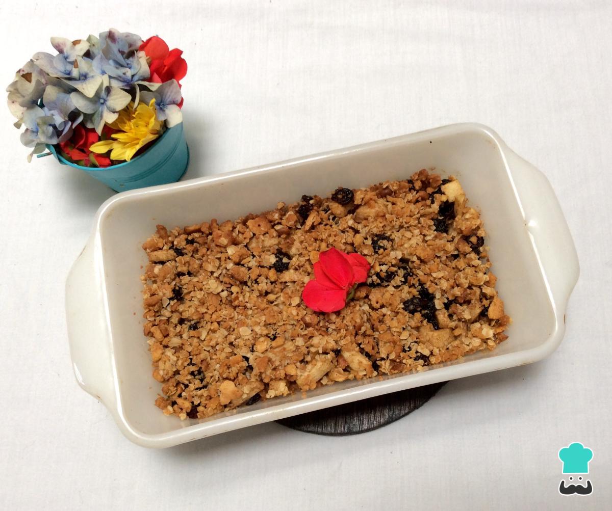 Receta de Crumble de manzana