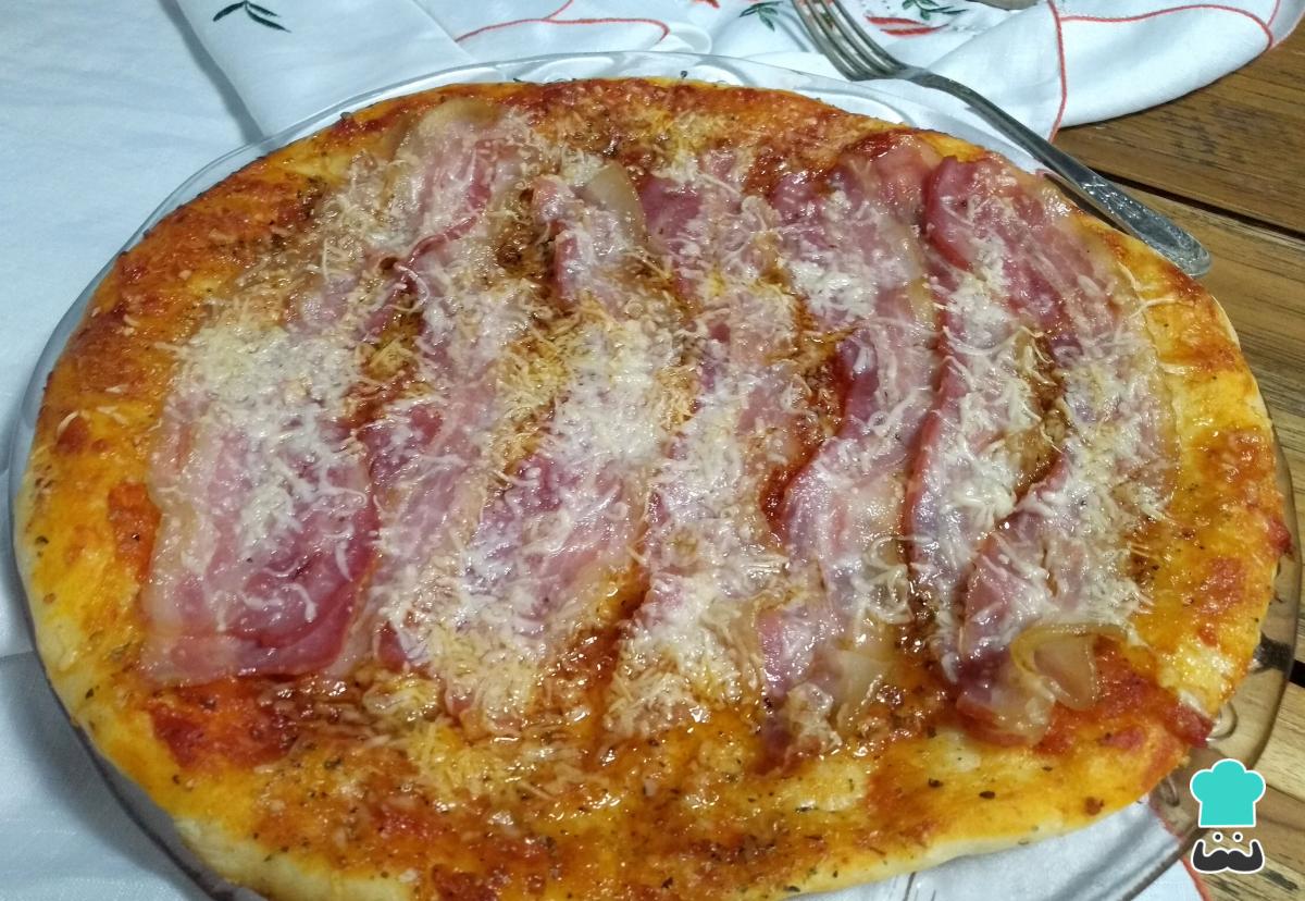 Receta de Pizza de bacon