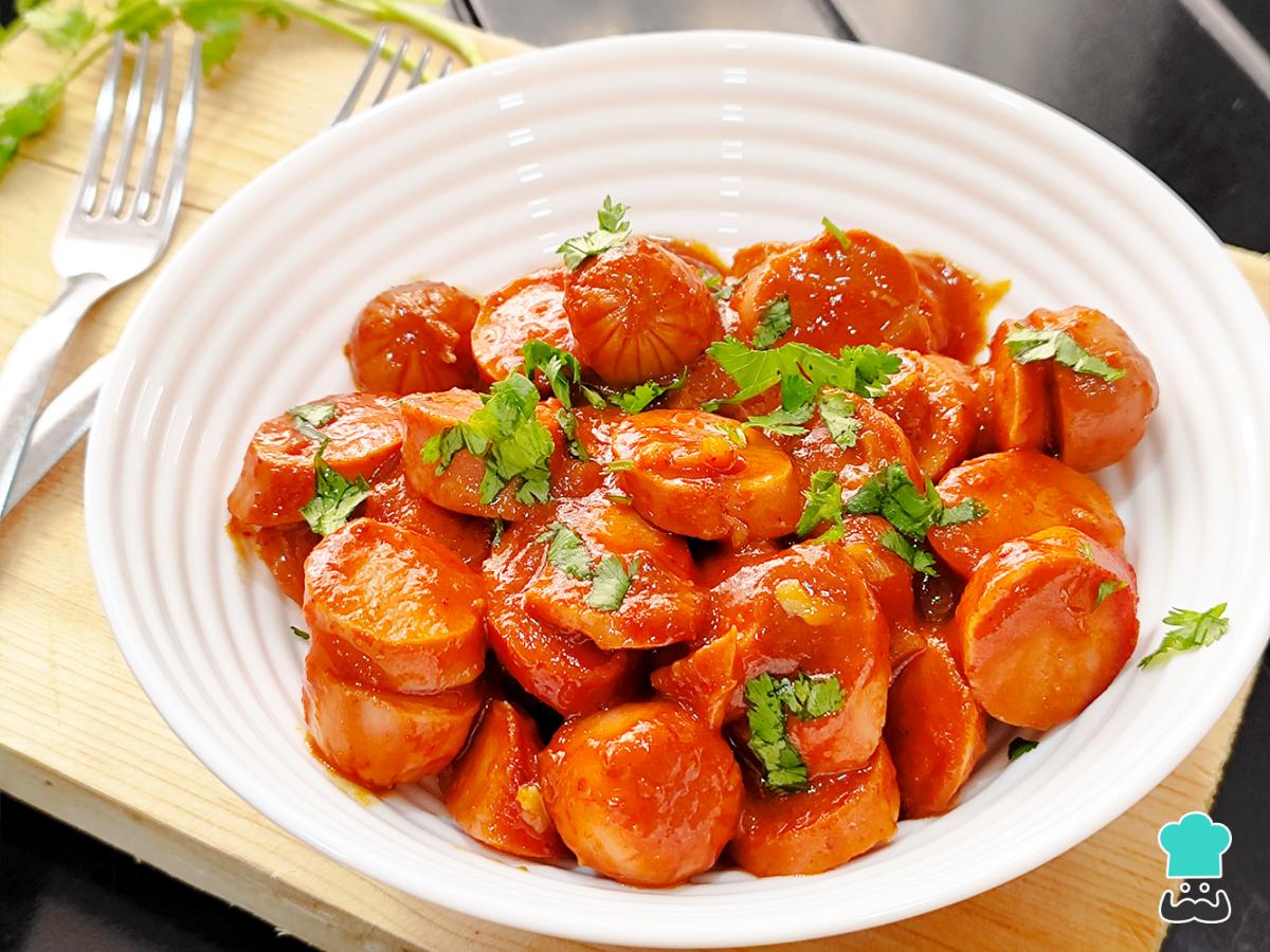 Receta de Salchichas a la diabla