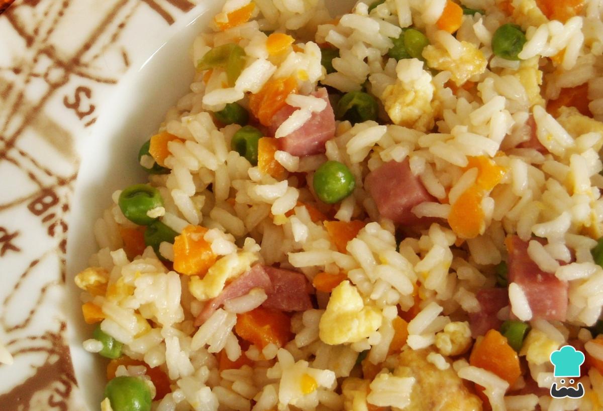 Receta de Arroz cantonés chino