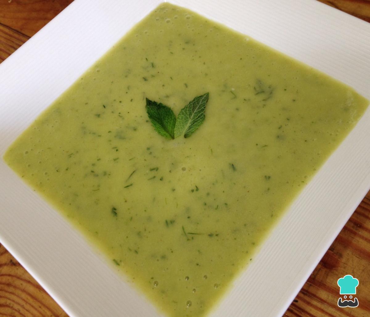 Receta de Crema fría de aguacate y limón