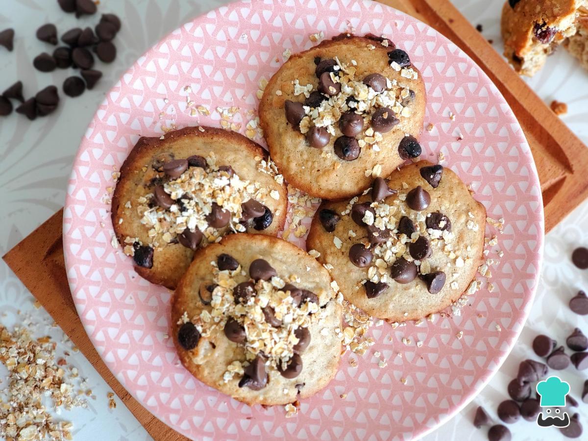 Receta de Galletas de avena y chocolate saludables