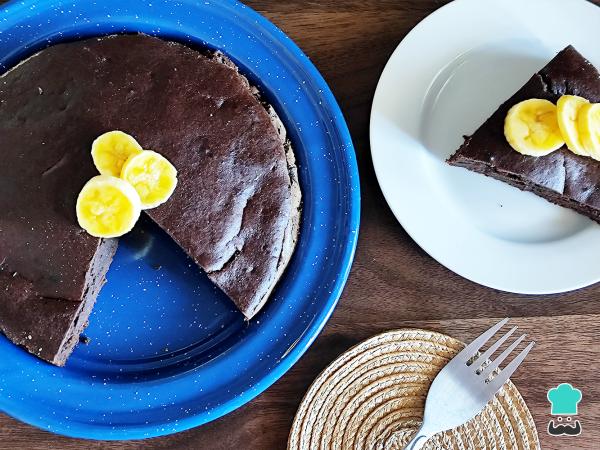 Receta de Pan o pastel de plátano con chocolate