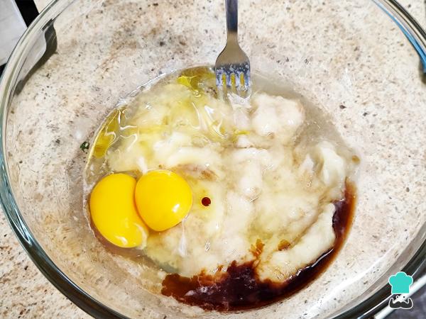 Receta de Pan o pastel de plátano con chocolate - Paso 3