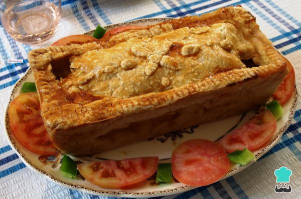 Receta de Pastel de ternera y jamón