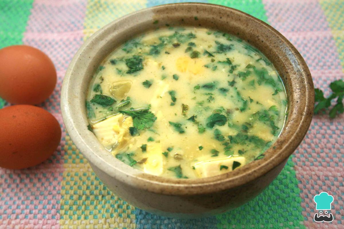 Receta de Pisca andina con huevo