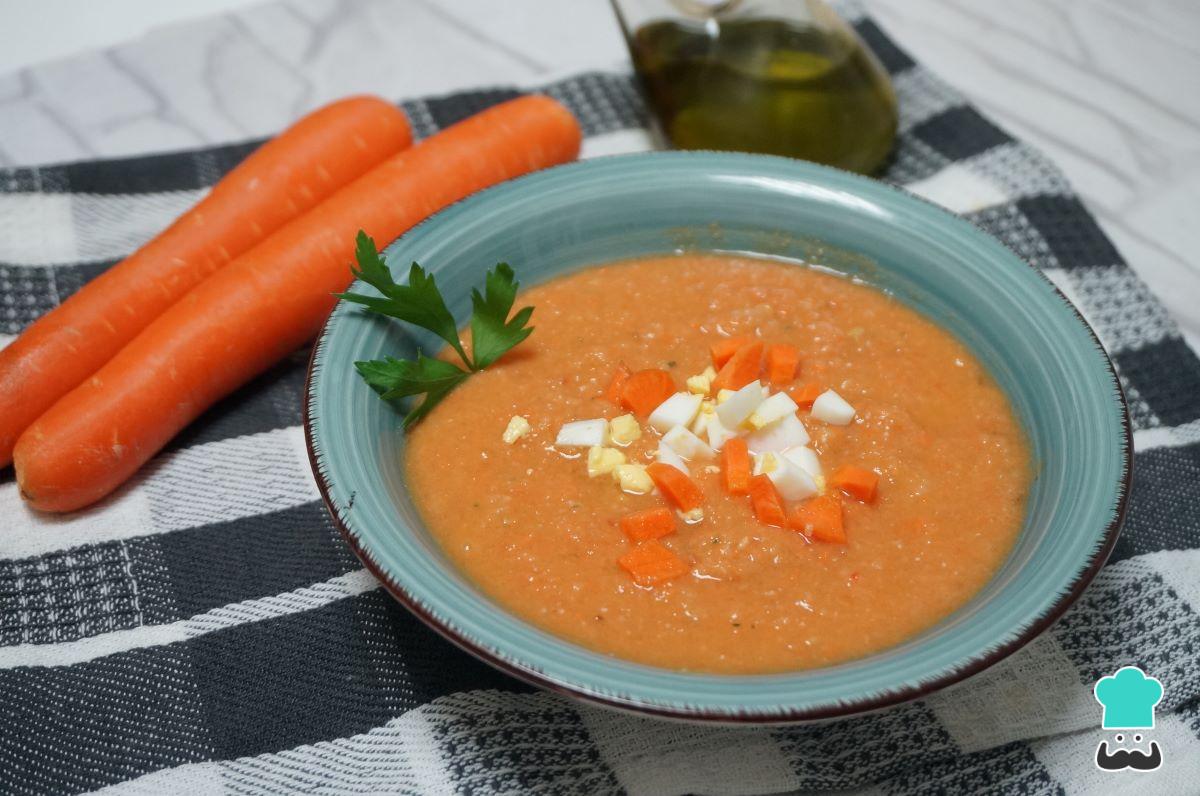 Receta de Salmorejo de zanahoria