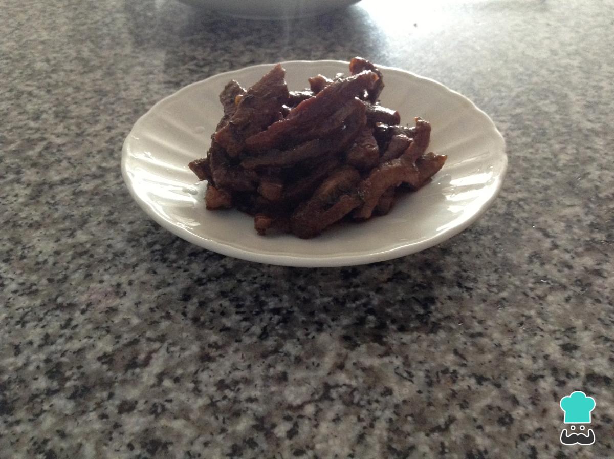 Receta de Tiras de Lomo al estilo oriental