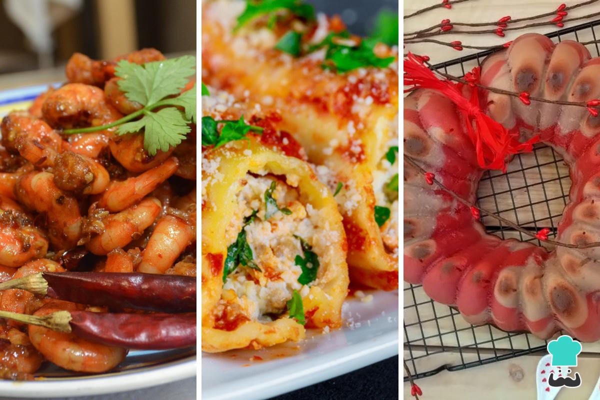 Menú con recetas para una cena romántica en casa fácil