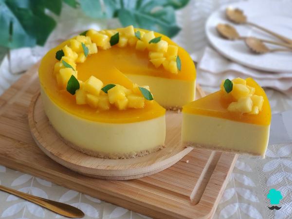 Receta de Tarta de queso y mango sin horno: fácil, muy cremosa y perfecta para este verano - Paso 11