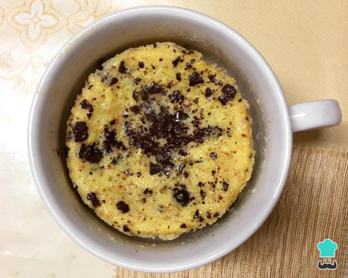 Receta de Bizcocho de plátano y chocolate al microondas