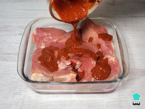 Receta de Adobo de carne - Paso 2