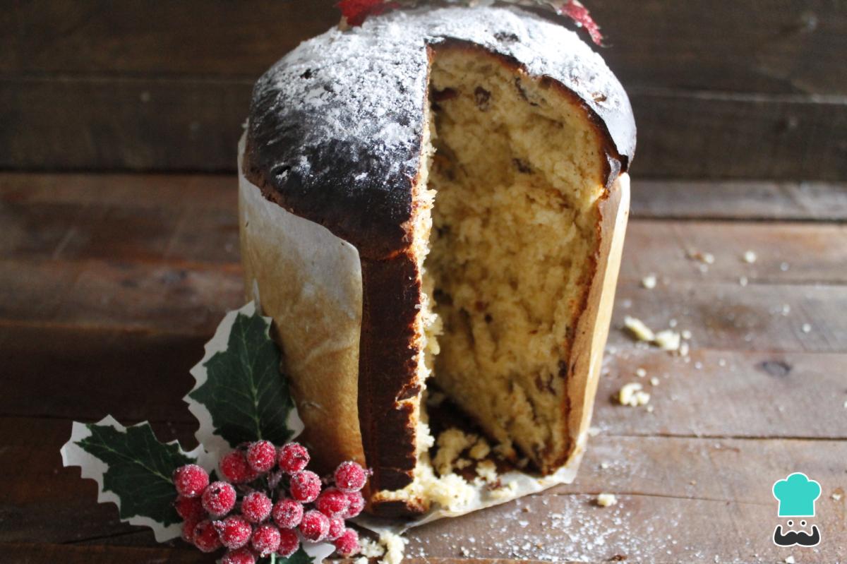 Receta de Panettone italiano o pan dulce navideño