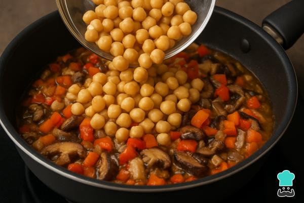 Receta de Garbanzos con setas - Paso 6
