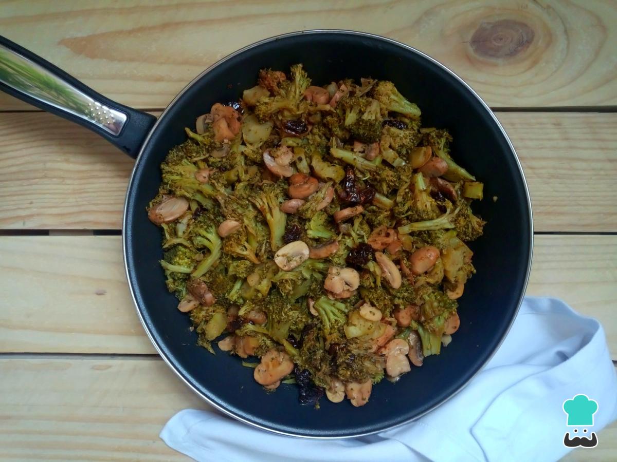 Receta de Salteado de brócoli y champiñones