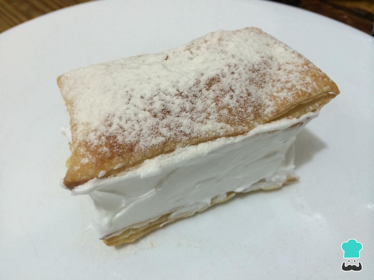 Receta de Milhojas de merengue