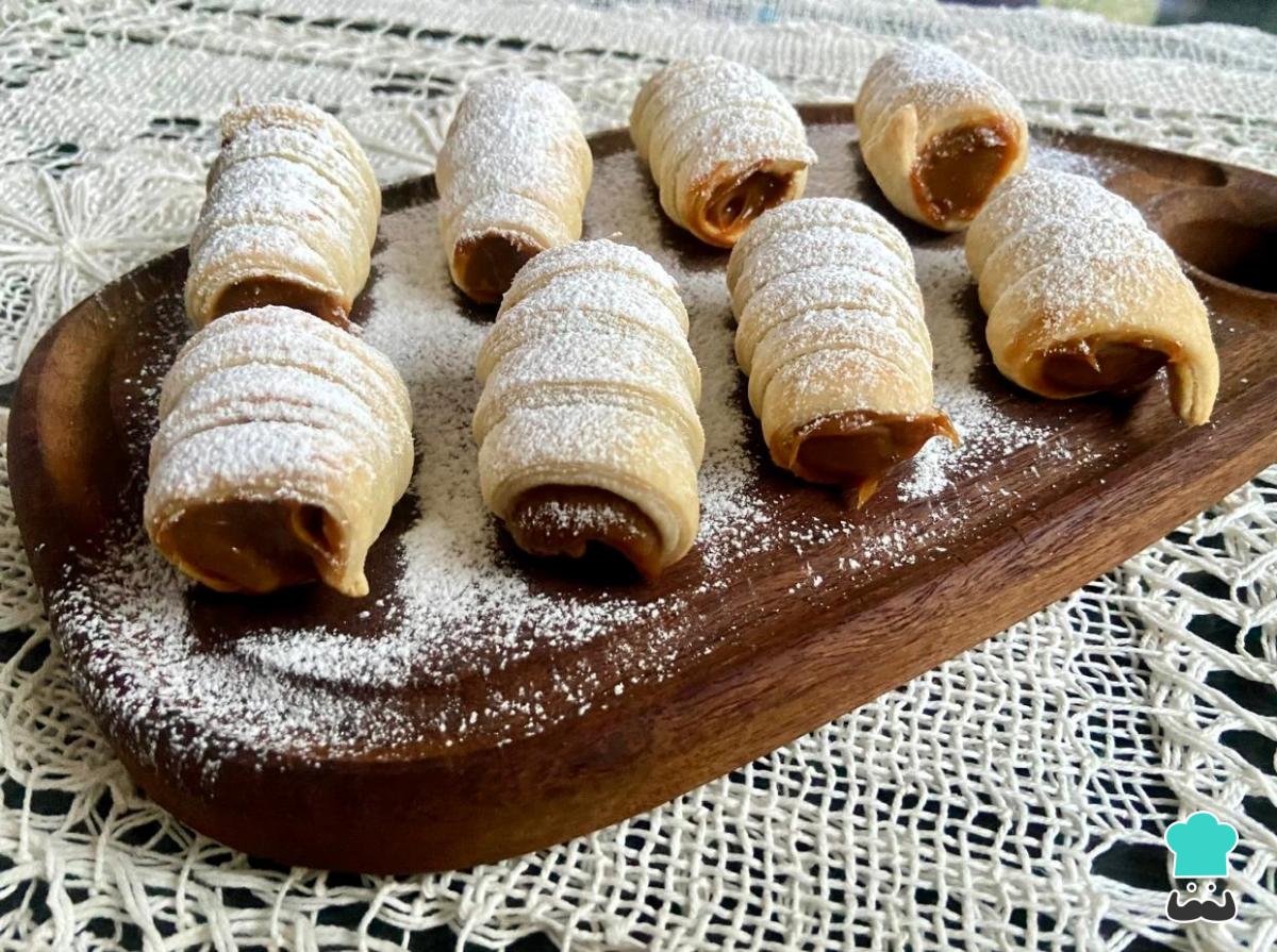 Receta de Cañoncitos de dulce de leche