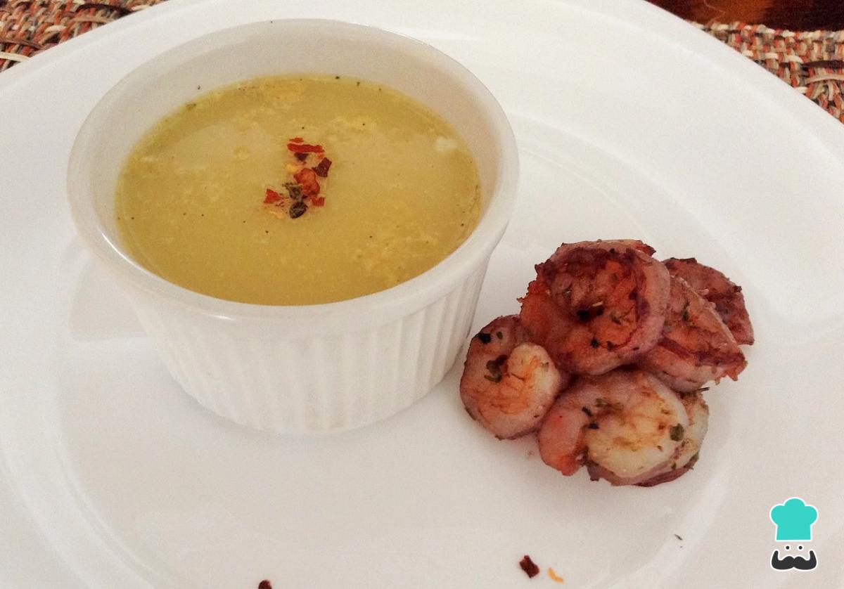 Receta de Camarones en salsa de mango