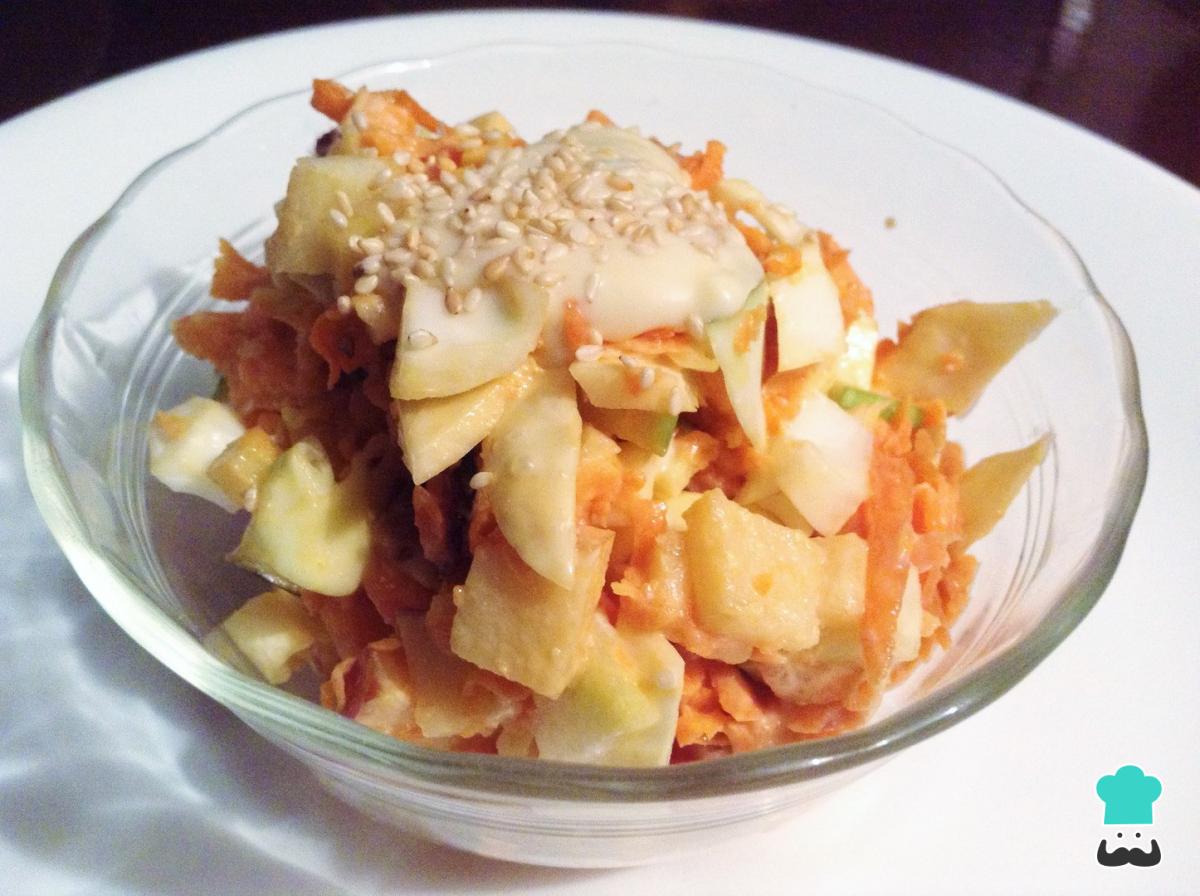 Receta de Ensalada de zanahoria navideña