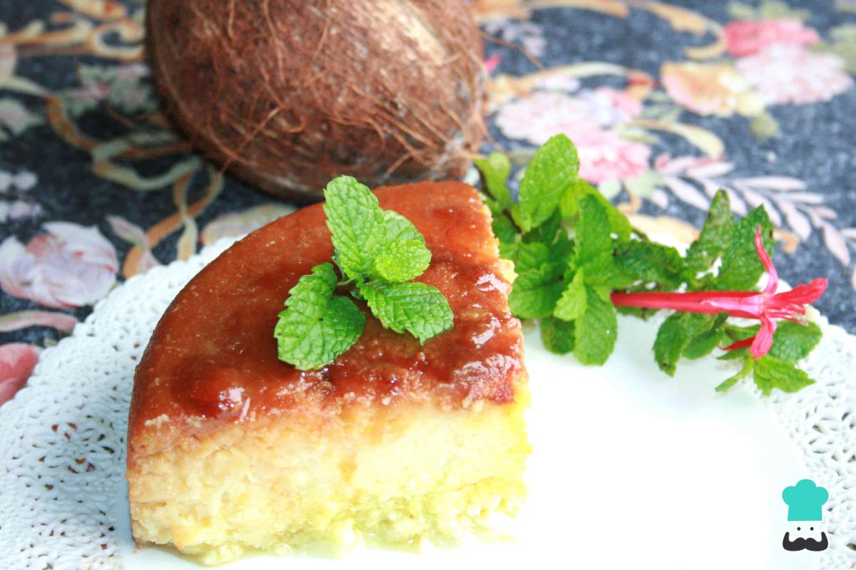 Receta de Flan de batata y coco