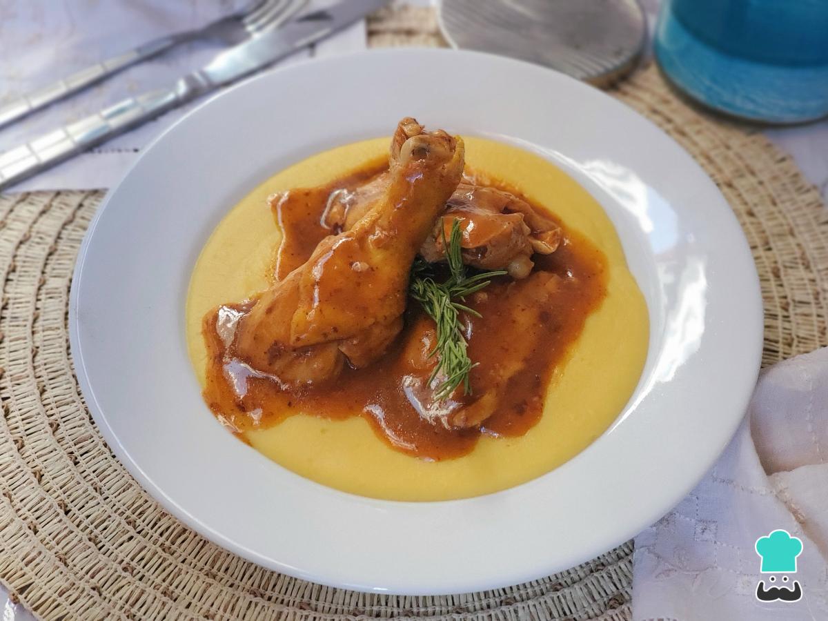 Receta de Puré con pollo a la olla