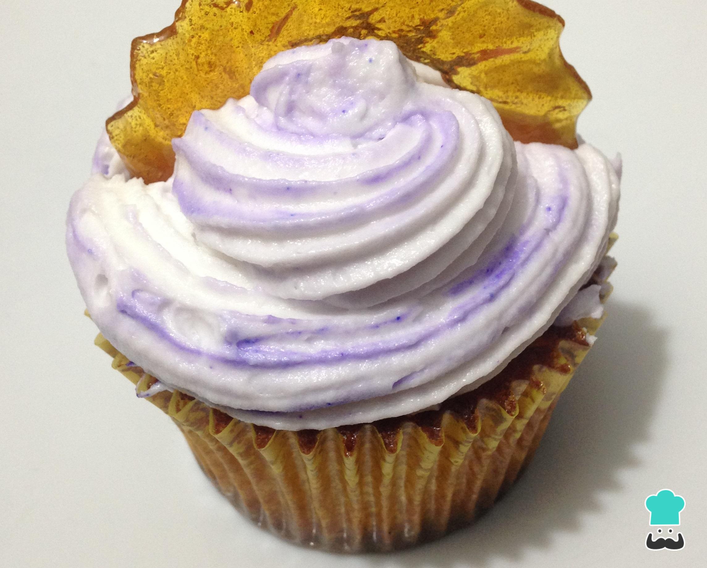 Cupcakes de chocolate blanco