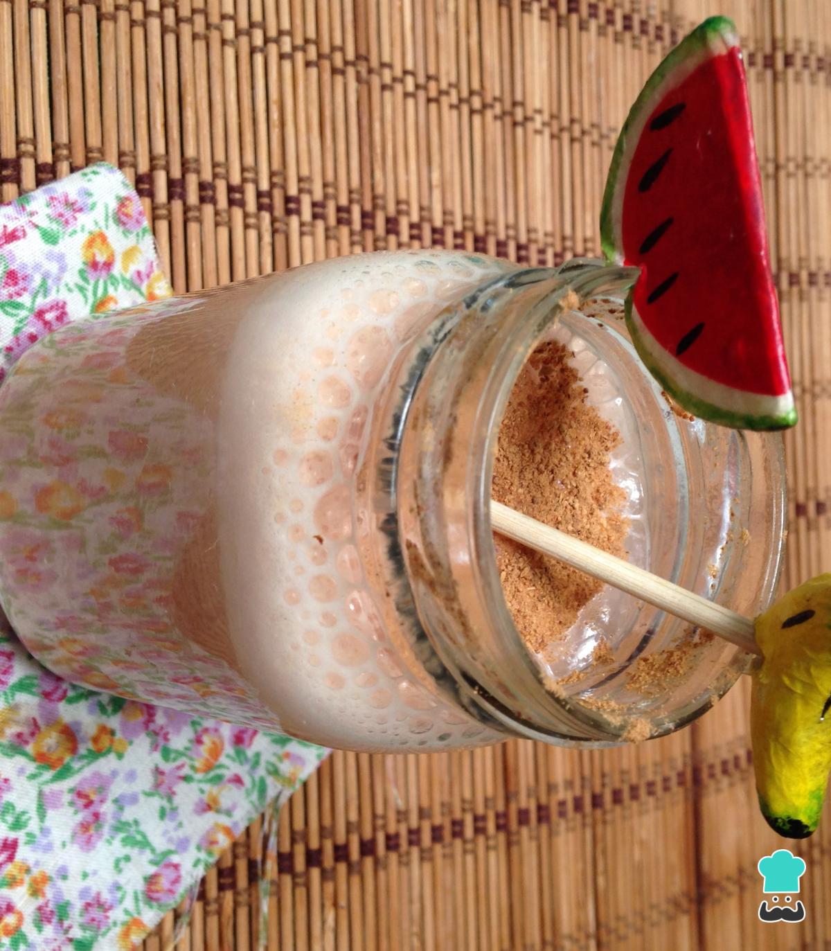 Batido de sandia y plátano