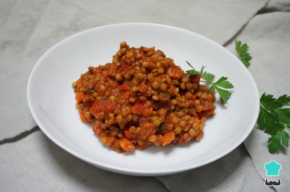 Receta de Salsa boloñesa de lentejas