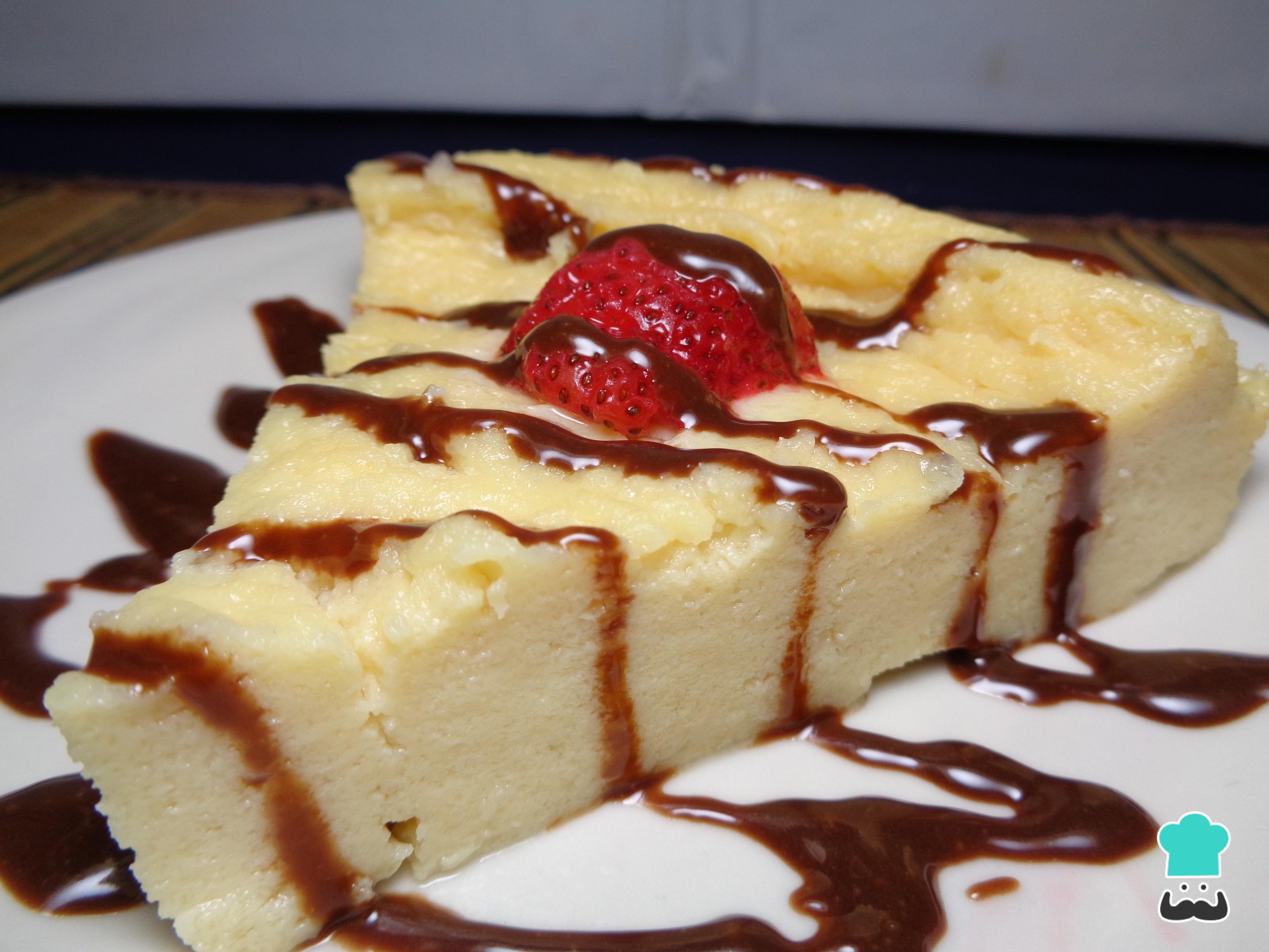 Flan de queso light