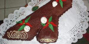 Receta de Tronco de navidad relleno de crema