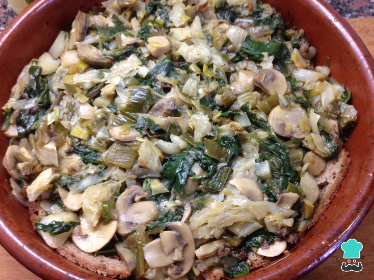 Receta de Sopas mallorquinas de verduras