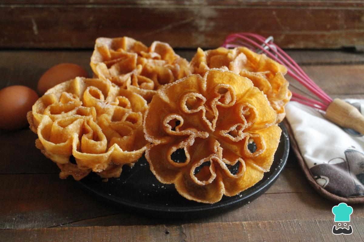 Receta de Flores de la abuela para Carnaval y Semana Santa