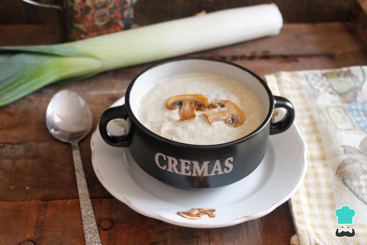 Receta de Puré de champiñones