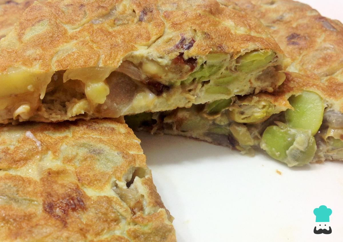 Receta de Tortilla de habas