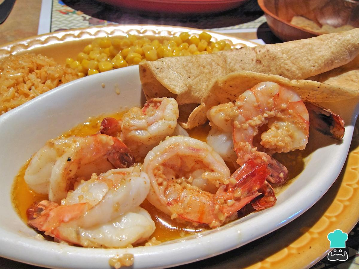 Receta de Camarones al mojo de ajo