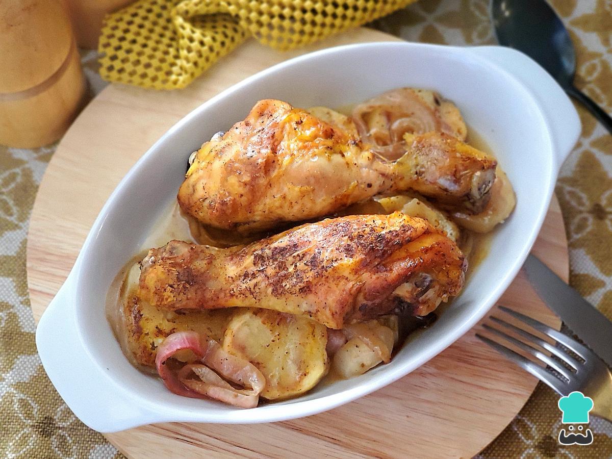 Receta de Pollo al horno de la abuela
