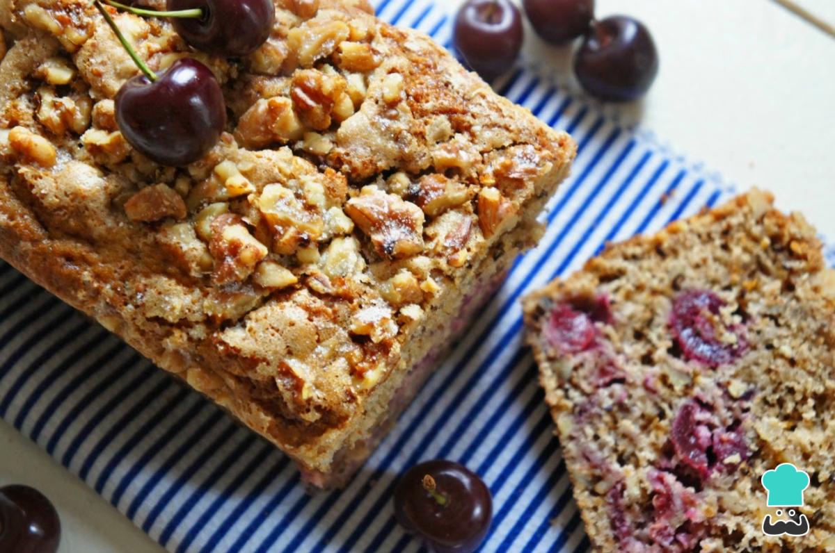 Receta de Torta de cerezas y nueces