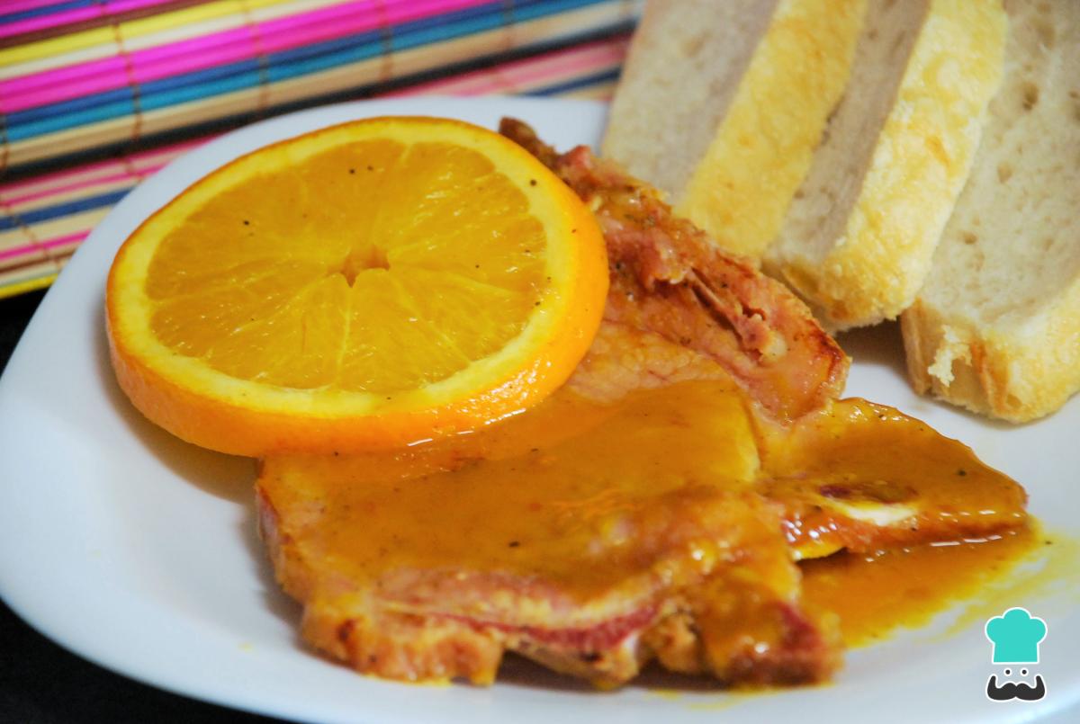 Receta de Chuleta a la naranja